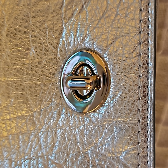 💛Coach 19908 Legacy Metallic Leather Penny Shoulder Crossbody💛 - Picture 3 of 11